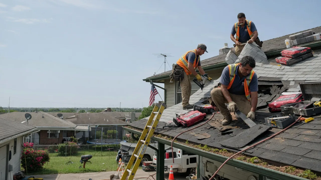 Roof Repair in Oakwood, TX near me